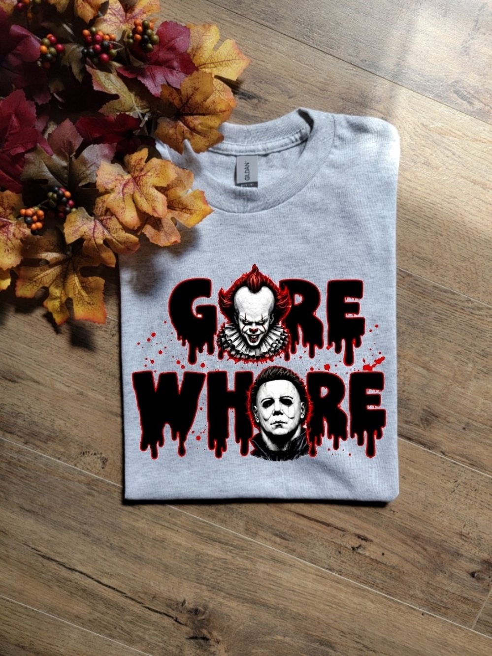 Halloween Gore W*ore Trendy Horror Movie Graphic Tshirt